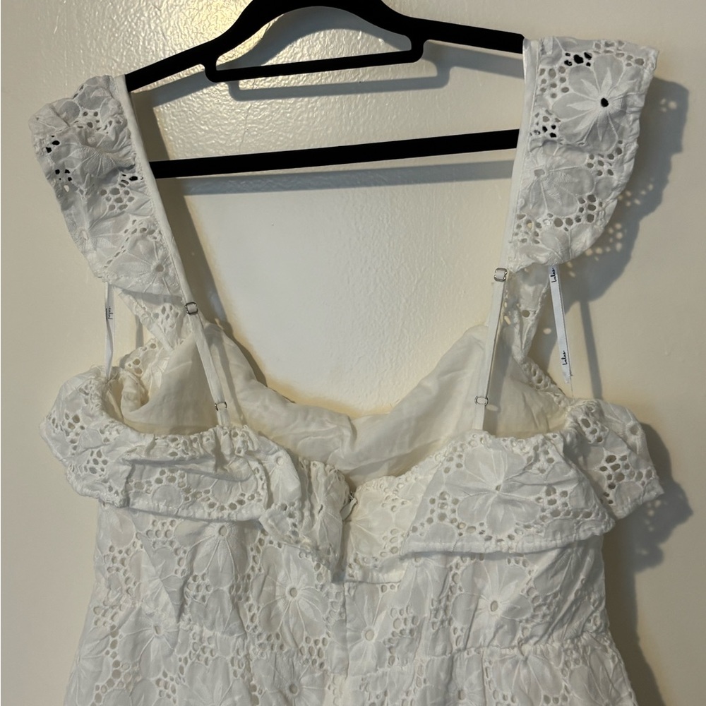 Lulus White Eyelet Ruffle Sundress - Picture 7 of 8
